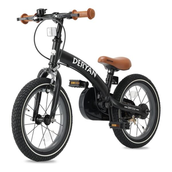 Deryan Bike Kids Kinderfahrrad 14 Zoll mit verstellbarem Lenker und Komfortsattel