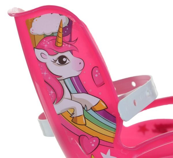 Dino Bikes Einhorn Kinderfahrrad 16 Zoll mit Korb Stützrädern Puppensitz ideal für Mädchen