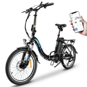 E-Bike Klapprad 20 Zoll Elektrofahrrad Mit 250W Motor 36V 13Ah Abnehmbarem Li-ion Akku Bis 100km Distanz,7-Gang,Pedelec Ebike E-Citybike E-Fahrrad Für Erwachsene
