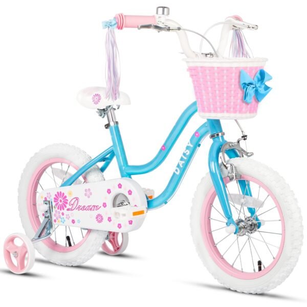 Glerc Kinderfahrrad 12 Zoll mit Stützrädern Korb und Glocke für kleine Entdecker