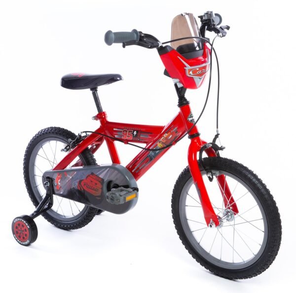 HUFFY Children's 16 Inch Disney Cars Luxury Bicycle, Red, Pollici