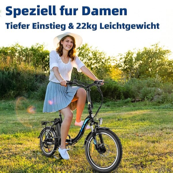 KAISDA E Bike Klapprad 20 Zoll mit 250W Motor und 75km Reichweite ideal für Stadtverkehr