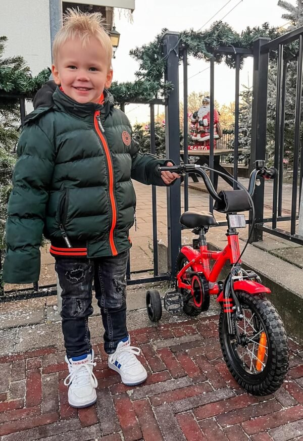 Kinderfahrrad 12 Zoll mit Stützrädern und Rücktrittbremse perfekt für Kinder ab 3 Jahren