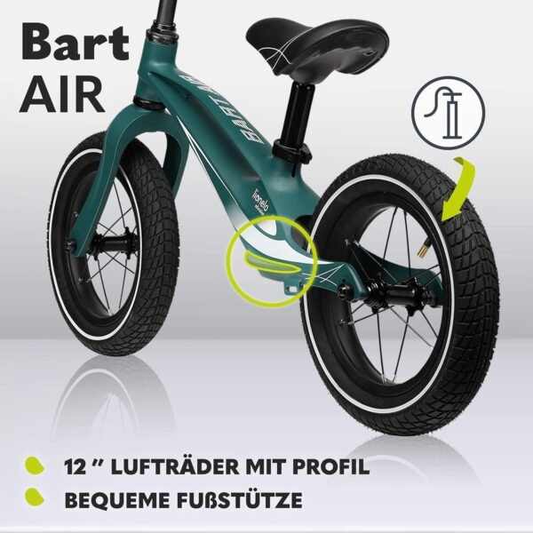 Lionelo Bart Air Kinderlaufrad Magnesiumrahmen 12 Zoll Höhenverstellbar Ultraleicht