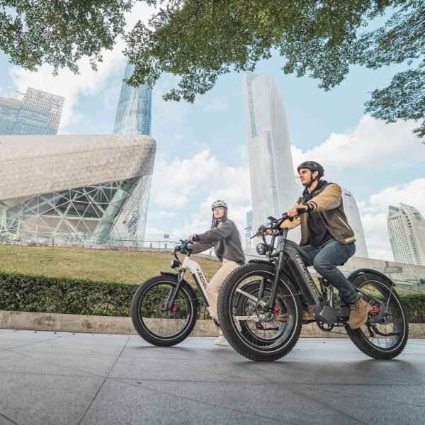 RZOGUWEX S7 Elektrofahrrad 26 Zoll Vollfederung mit starkem 48V Akku und hydraulischen Scheibenbremsen