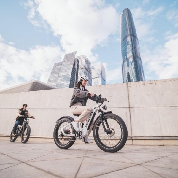RZOGUWEX S7 Elektrofahrrad 26 Zoll Vollfederung mit starkem 48V Akku und hydraulischen Scheibenbremsen