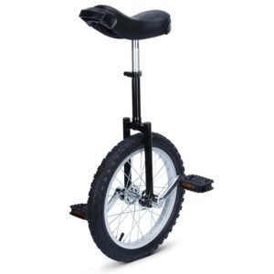 tonchean Unicycle 16 Inch Unicycle Balance Training Height Adjustable Unicycle for Children Beginners and Professionals Unisex