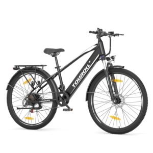 Touroll J1 ST/J1 27.5 Inch E-Bike, Trekking Electric Bicycle with 36 V 15.6 Ah Large Battery 250 W Rear Motor Trekking/City Pedelec for Men and Women Long Range up to 100 km