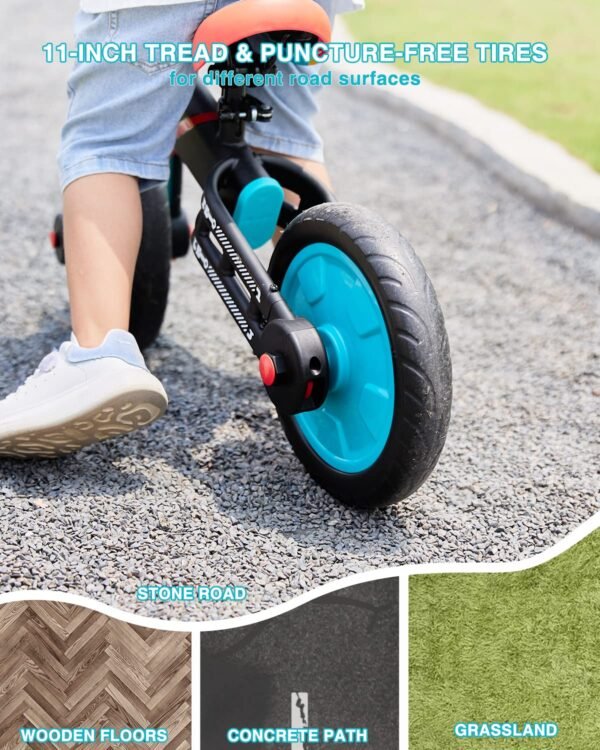 UBRAVOO 4-in-1 Kinder Laufrad flexibel mit Stützrädern und Pedalen für Abenteuer