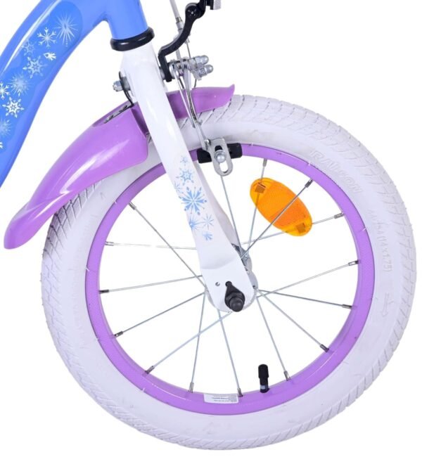 Volare Kinderfahrrad Frozen 2 14 Zoll mit Korb und Stützrädern ideal für Anfänger