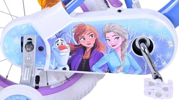 Volare Kinderfahrrad Frozen 2 14 Zoll mit Korb und Stützrädern ideal für Anfänger